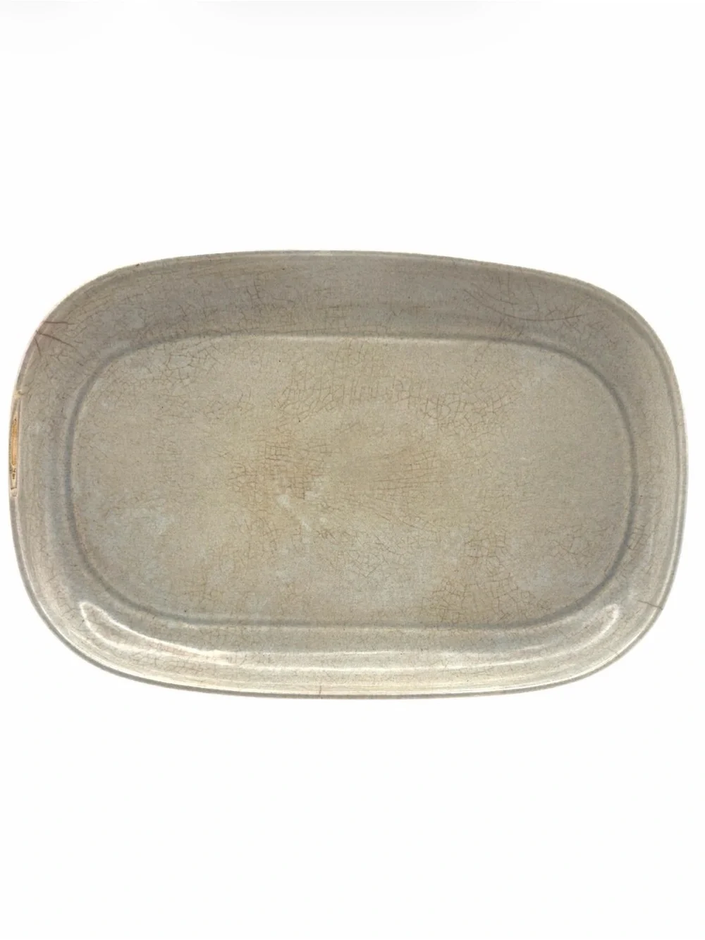 Russel Wright Steubenville Gray Serving Tray Mid Century Modern Pottery
